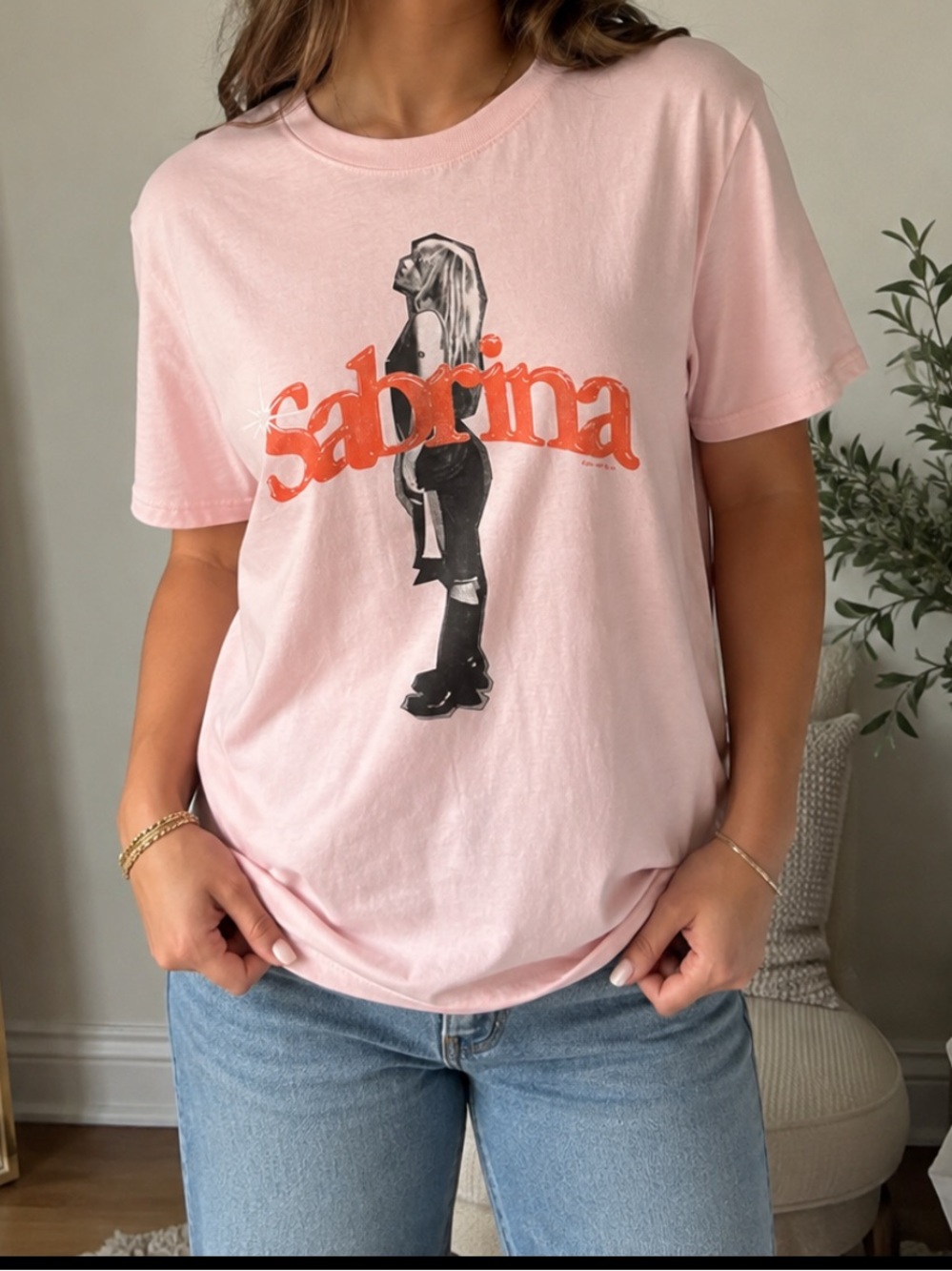 abercrombie kids Pink Sabrina Graphic Tee
